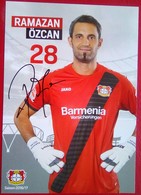 Bayer04  Ramazan Ozcan Signed Card - Autógrafos