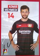 Bayer04  Admir Mehmedi Signed Card - Autografi