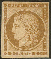 * No 1a, Bistre-brun, Très Frais. - TB. - R - 1849-1850 Cérès