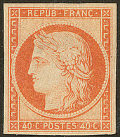 * No 5, Orange, Très Frais. - TB. - RR - 1849-1850 Cérès