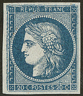 (*) Non émis. No 8b, Bleu Sur Azuré, Très Frais. - TB. - R - 1849-1850 Cérès