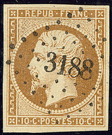 No 9d, Obl Pc 3188 Stes Maries De La Mer, Jolie Pièce. - TB. - R - 1852 Louis-Napoleon