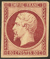 * No 17A, Carmin, Nuance Foncée, Très Frais. - TB. - R - 1853-1860 Napoléon III.