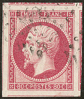 No 17B, Encadré De Tous Ses Huit Voisins, Superbe - 1853-1860 Napoleone III