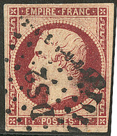 No 18, Obl Losange "DS2", Filet Effleuré à Droite En Bas Sinon TB. - R - 1853-1860 Napoléon III