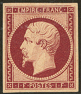 * No 18a, Carmin Foncé, Superbe. - RR - 1853-1860 Napoleone III