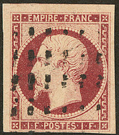 No 18a, Un Voisin, Obl Gros Points, Jolie Pièce. - TB. - R - 1853-1860 Napoleon III