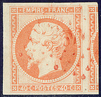 Oblitérations. PC Rouge. No 16, Petit Bdf + Un Voisin, Obl Pc 149, Superbe - 1853-1860 Napoleon III