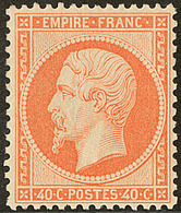* No 23, Orange, Quasiment **, Très Jolie Pièce. - TB. - R - 1862 Napoleon III