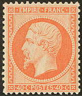 * No 23, Orange, Quasiment **, Très Jolie Pièce. - TB. - R - 1862 Napoléon III.