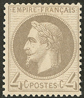 * No 27B, Gris, Nuance Foncée. - TB - 1863-1870 Napoléon III Con Laureles