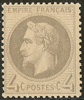 ** No 27Bd, Gris Jaunâtre, Très Frais. - TB - 1863-1870 Napoleone III Con Gli Allori