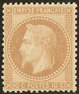 ** No 28A, Bistre, Très Frais. - TB - 1863-1870 Napoléon III Lauré