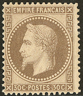 * No 30a, Brun Clair. - TB - 1863-1870 Napoléon III Lauré