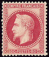 * No 32d, Rose Vif, Très Frais. - TB. - R - 1863-1870 Napoléon III Lauré