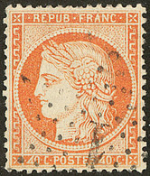 "4" Retouché. No 38d. - TB - 1870 Beleg Van Parijs