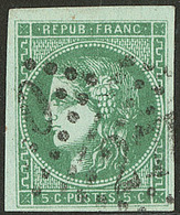 No 42IIl, Vert émeraude Foncé, Obl Gc. - TB. - R - 1870 Bordeaux Printing