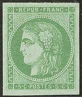 * No 42IIn, Vert Jaune, Très Frais. - TB - 1870 Bordeaux Printing