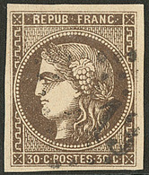 No 47b, Brun Foncé. - TB - 1870 Bordeaux Printing