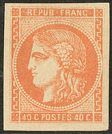 * No 48a, Orange Clair, Très Frais. - TB - 1870 Emission De Bordeaux