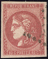 No 49e, Nuance Groseille Très Foncé, Jolie Pièce. - TB. - R - 1870 Uitgave Van Bordeaux