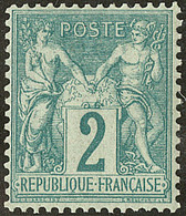 * No 62, Vert, Très Frais Et Centré. - TB. - R - 1876-1878 Sage (Type I)