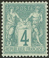 ** No 63, Vert, Très Frais. - TB - 1876-1878 Sage (Type I)