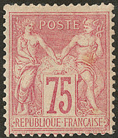 * No 81, Fortes Charnières Et Centrage Courant Sinon TB. - R - 1876-1878 Sage (Type I)