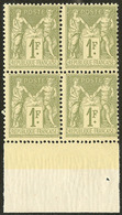 ** No 82, Bloc De Quatre Bdf, Très Frais. - TB - 1876-1878 Sage (Type I)