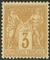 ** No 86, Bistre Jaune. - TB - 1876-1878 Sage (Type I)