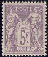 ** No 95, Violet Sur Lilas, Très Frais Et Bien Centré. - TB - 1876-1878 Sage (Type I)