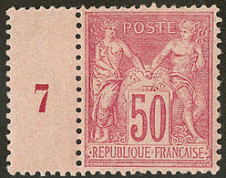 * No 98, Bdf Avec Mill. 7, Très Frais. - TB - 1876-1878 Sage (Type I)