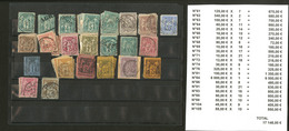 Lot. 1876-1900, Valeurs, Nuances Et Obl Diverses, Entre Les N°61 Et 105, Tous états - 1876-1878 Sage (Type I)