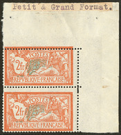 ** Variété De Piquages, Petit Et Grand Format. No 145, Paire Verticale Cdf. - TB - Autres & Non Classés