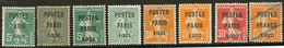 Postes Paris. Nos 24 à 26, 28 à 30, 32, 36. - TB - 1893-1947