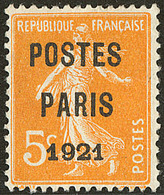 Postes Paris. No 27, Très Frais. - TB - 1893-1947