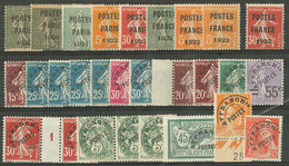 Lot. 1920-1926, Divers Dont Postes France 1922, Qqs Ex * Ou **, Tous états - 1893-1947