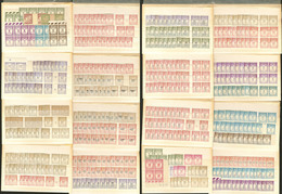 ** Lot. 1908-1959, Entre Les N°44 Et 89, Par Multiples De 4 à + De 30 Ex, Des Ex *. - TB - Andere & Zonder Classificatie