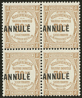 ** ANNULE. No 25, Bloc De Quatre. - TB - Cursussen