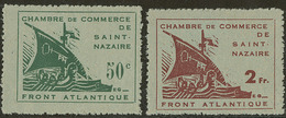 (*) St Nazaire. Nos 8, 9. - TB - War Stamps