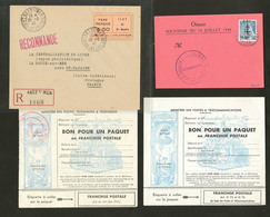Lettre. GUERRE 1939-1945. Lot De Deux Enveloppes Dont St Nazaire Taxe Perçue Et FM Maury 14B Et 15. - TB - Oorlog 1939-45