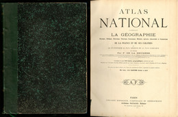 "Atlas National Des Communes, Et Géographique De France Et Ses Colonies", éd. Fayard 1880, Par De La Brugère, 2 Tomes Re - Autres & Non Classés