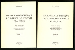 "Bibliographie Critique De L'histoire Postale Française", Par P. Nougaret éd. 1970, 2 Tomes Brochés. - TB - Andere & Zonder Classificatie