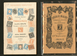 2 Catalogues Miniatures Arthur Maury, 108x66mm, De 1907 Et 1908. - TB - Autres & Non Classés