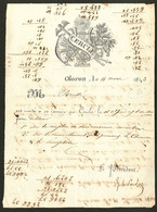 Lettre. Lettre à En-tête "Cercle", Datée Oloron Mars 1843. - TB - Non Classés