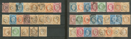 Etoiles De Paris. 1852-1875, De étoile Muette à étoile 39, Sur Timbres Entre Les N°9 Et 60, Belles Frappes. - TB - Verzamelingen