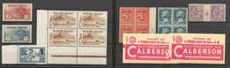 ** 1923-1931 (Poste), Diverses Valeurs Moyennes Dont 230 Blocs De Quatre Cdf Et 2 Carnets N°1263c. - TB - Collections