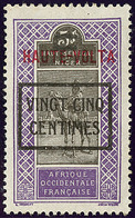 (*) Haute Volta. No 34, "VINGT-CINQ/CENTIMES" En Cadré. - TB - Otros & Sin Clasificación