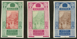(*) Guinée. Type N°63, Trois Bicolores Différents. - TB - Sonstige & Ohne Zuordnung