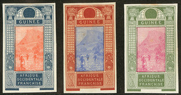 (*) Guinée. Type N°63, Trois Bicolores Différents. - TB - Sonstige & Ohne Zuordnung